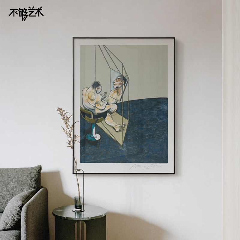 不够艺术 个性小众沙发背景装饰画现实主义大师壁画书房客厅挂画