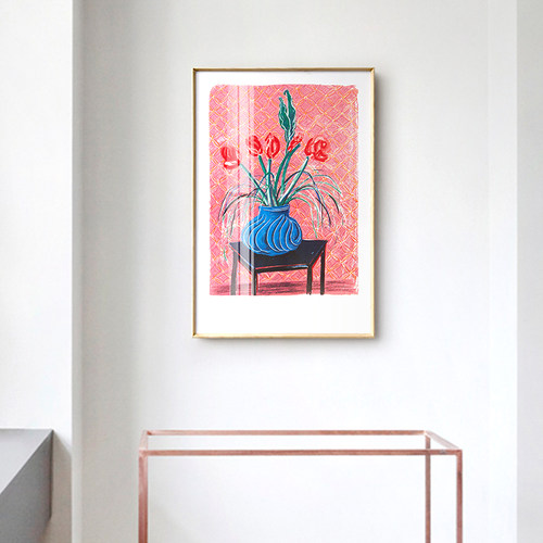 davidhockney艺术风酒店装饰画