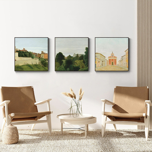 艺术不够现代景观建筑装饰画大师壁龛壁画客厅卧室样板房壁画