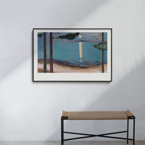 edvardmunch大师横版书房装饰画