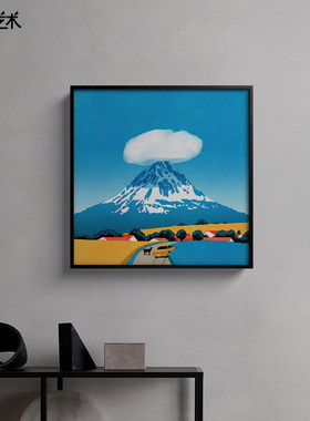 不够艺术治愈系玄关风景装饰画