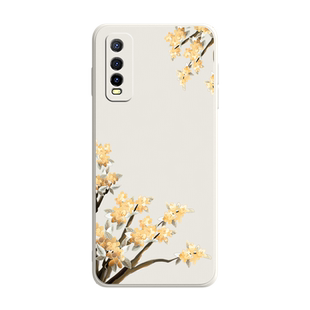 蝴蝶花适用vivoy70s手机壳vivoy51s保护套vivoy7s新款vivoy73s液态y51s女款vivo全包y70t防摔y7s外壳y9s