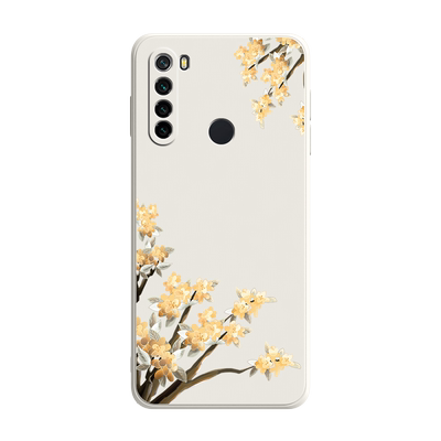 蝴蝶花适用红米note10手机壳4G/5G版红米note9pro保护套note8新款液态小米redminote10pro女款卡通外壳
