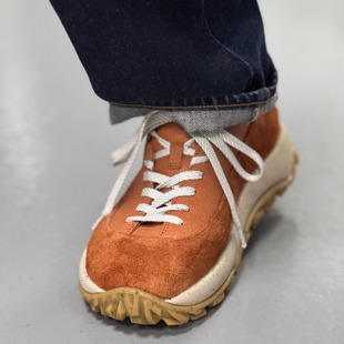 植鞣皮 25冬季 厚底男女勃肯鞋 日系增高时尚 潮 CROOKED 板鞋 CARD