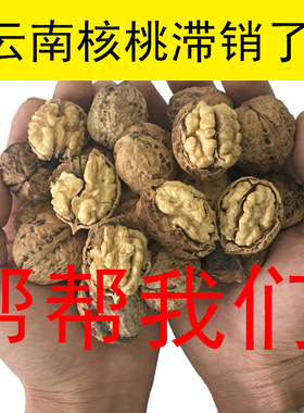 新货核桃云南薄皮纸皮老树孕妇坚果零食无漂干黑桃农家散装包邮