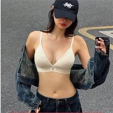 可开票内衣女胸大显小薄款三角杯运动无钢圈文胸性感胸罩女：定向