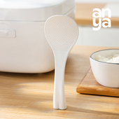 安雅笑脸饭勺可立式 家用食品级PP5不易粘米饭铲子盛饭专用电饭煲