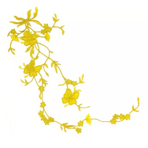金丝线蝴蝶花裙子修饰热销布贴