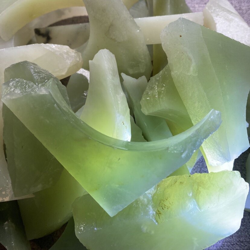 岫玉,放在鱼缸里,花盆里等等,原料练习配件边角料半成品雕刻玉石