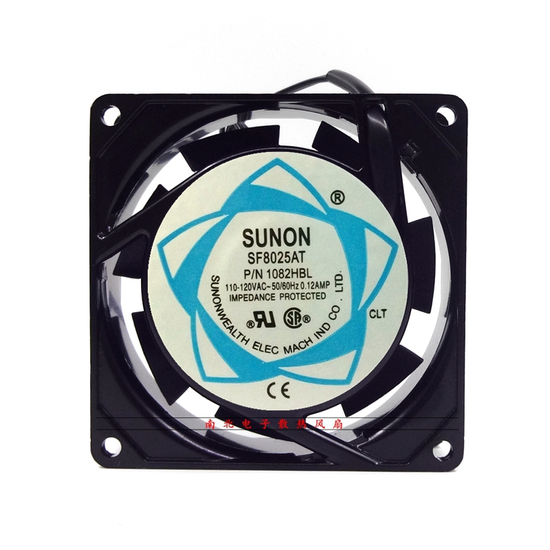SUNON SF8025AT P/N 1082HBL HSL 8025 8CM轴流风机110v 交流风扇