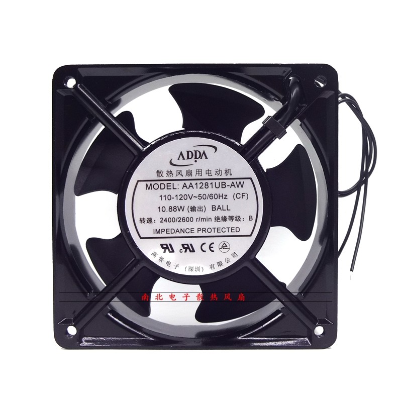 ADDA风机 AA1281UB-AW AT 110V-120V 12038 电梯配件散热风扇12CM