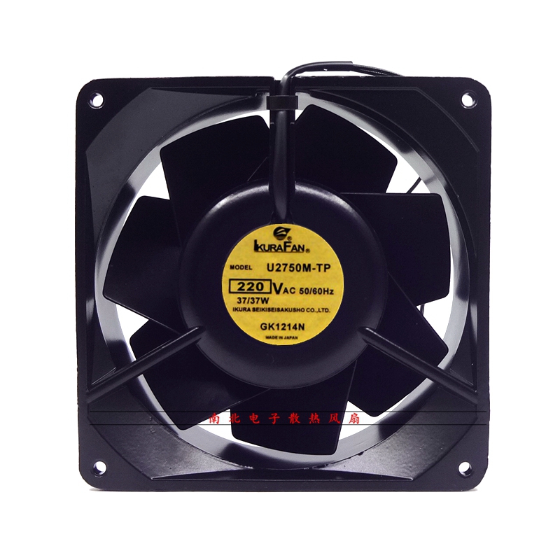 全新IKURA风机 U2750M-TP 220V 14050 14CM 全金属耐高温散热风扇