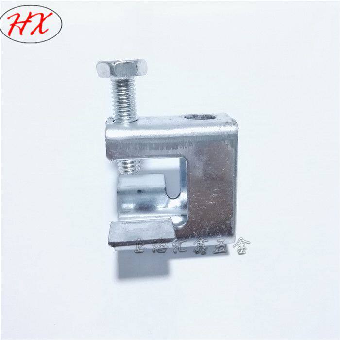 铁皮老虎牙 铸铁老虎牙 方型老虎牙管卡 c型钢配件丝杆吊卡中小号