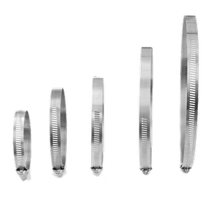 沃文特316不锈钢卡箍喉箍抱箍全钢水管固定管夹强力管箍快装管卡