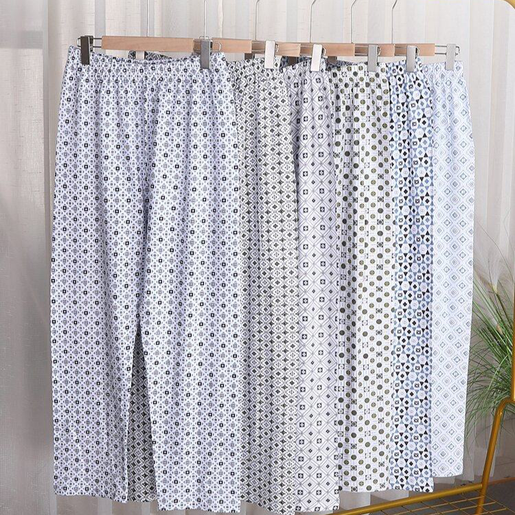 睡裤男士纯棉中老年家居裤