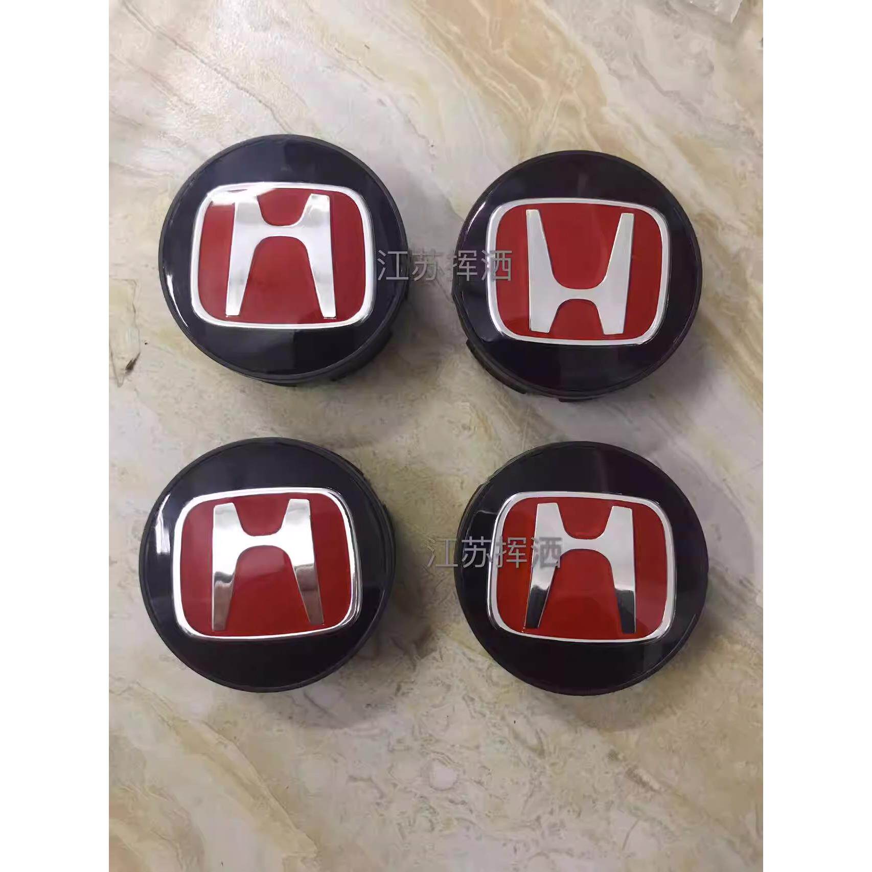 十代思域红标轮毂盖雅阁凌派飞度锋范奥德赛红色汽车轮毂中心盖标