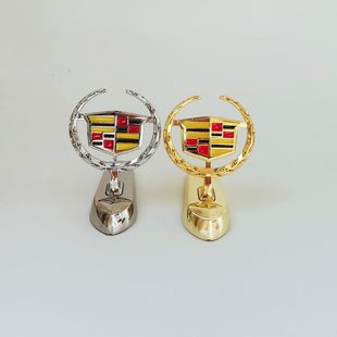 凯迪拉克金属立标车标SRX ATSL XTS CTS机盖车头个性锌合金车标贴