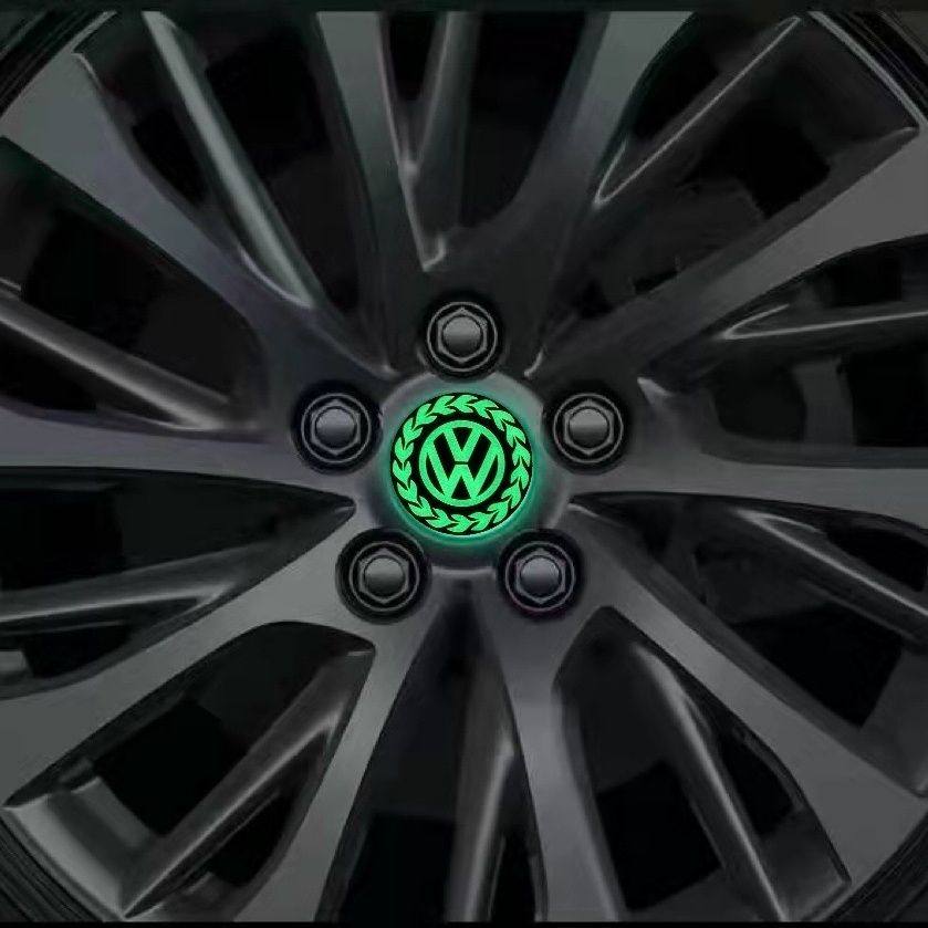 夜光改装风火轮68mm轮毂盖大众丰田本田宝马奔驰奥迪轮毂中心盖标
