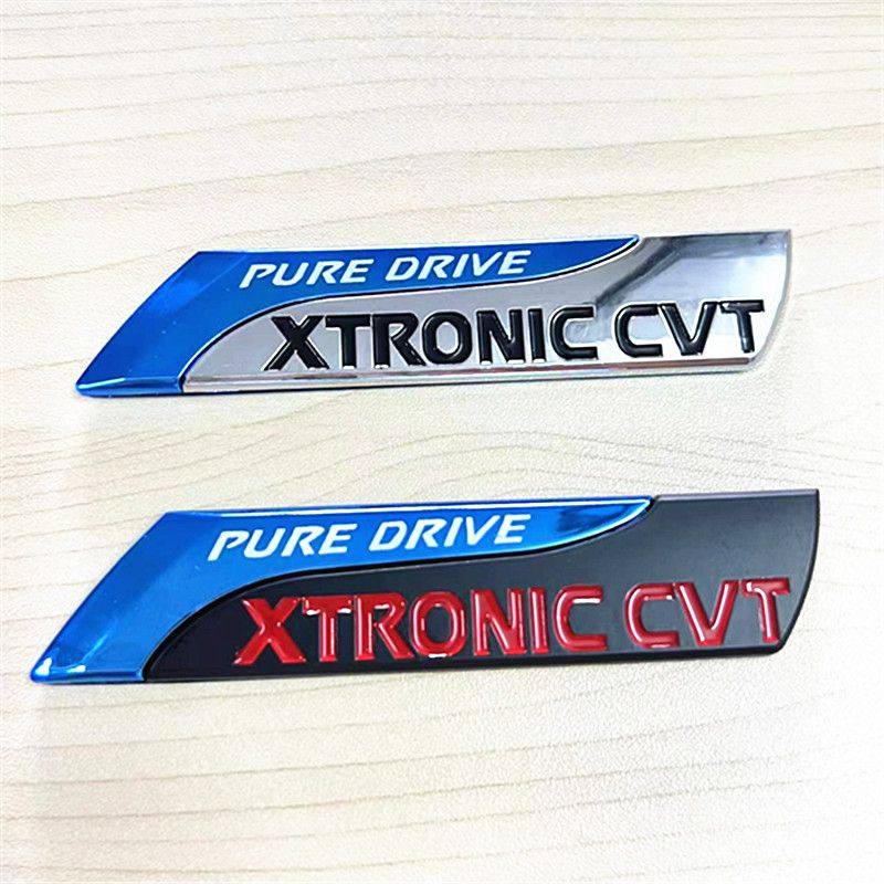 东风日产黑色CVT标轩逸天籁骐达车标贴排量标后备箱盖贴阳光车标