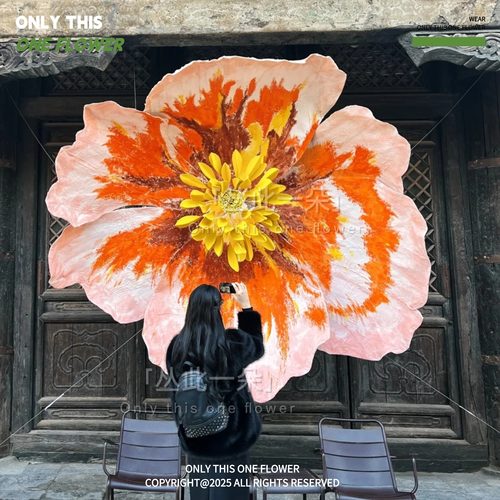 巨型纸艺花eva花虞美人悬挂