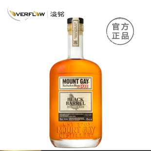 巴巴多斯洋酒 Mount Gay 凯珊波本桶朗姆酒700ml 鸡尾酒调基酒