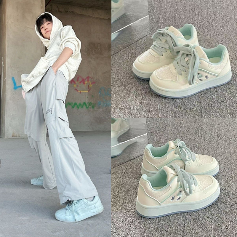 TF杨博文左奇函同款小白鞋新款学生小众百搭板鞋运动鞋休闲面包鞋