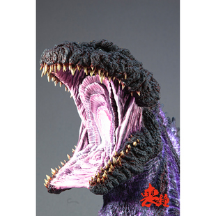 【丧钟重涂】当辛宗2016新哥斯拉咆哮觉醒手办GK白模胸像涂装