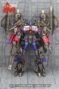 丧钟重涂专区变形金刚孩之宝09L级擎天柱配FWI天火马甲可动手玩具