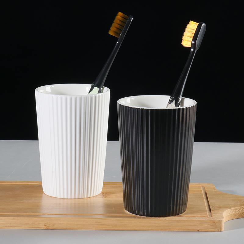 酒店宾馆专用陶瓷洗漱杯