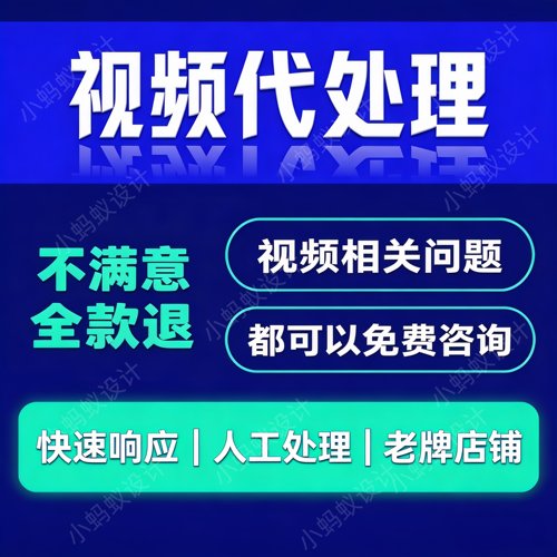 视频压缩 视频转格式转MP4视频压缩大小人工处理压缩服务处理视频