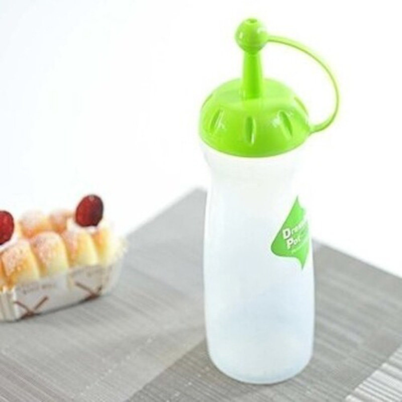 日本进口nakaya尖头沙拉瓶 340ml挤压调味瓶