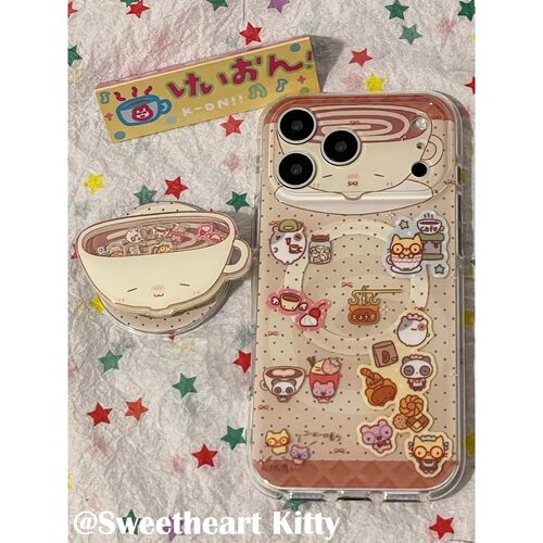 磁吸古早小动物下午茶简约ins手机壳17promax保护iphone15女iPhone16pro双层iphone16卡通iPhone17苹果15pro