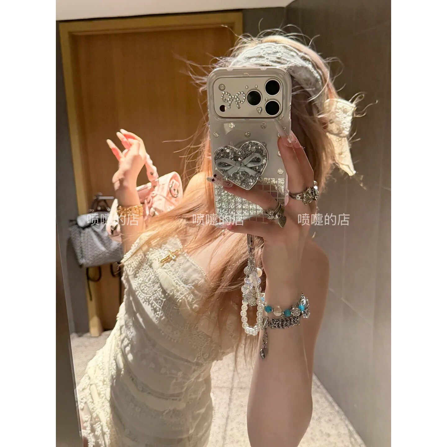 碎闪支架手机壳 规格加简约ins18promax保护苹果18pro女苹果17proMax双层17pro卡通iPhone17苹果16pro