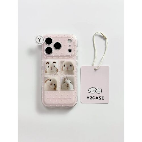 Y2CASE•卡通可爱兔兔简约ins手机壳18promax保护苹果18pro女苹果17proMax双层17proiPhone17苹果16pro