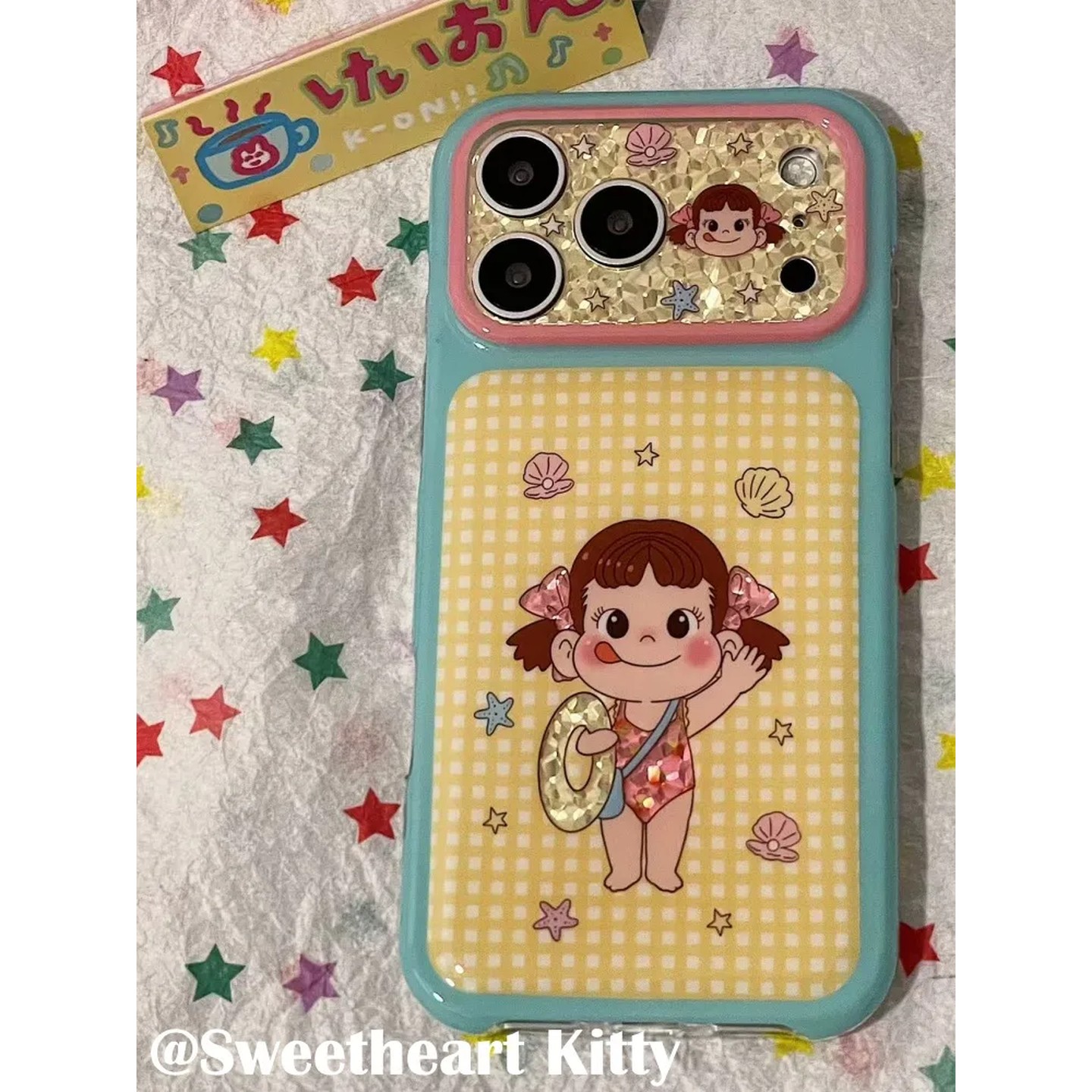 撞色游泳奶糖妹简约ins手机壳17promax保护iphone15女iPhone16pro双层iphone16卡通iPhone17苹果15pro