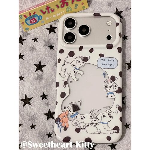 斑点狗狗简约ins手机壳17promax保护iphone15女iPhone16pro双层iphone16卡通iPhone17苹果15pro