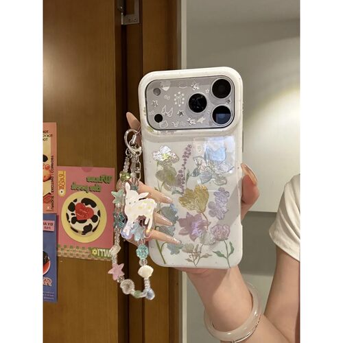 凡.钻石荷花简约ins手机壳17promax保护iphone15女iPhone16pro双层iphone16卡通iPhone17苹果15pro
