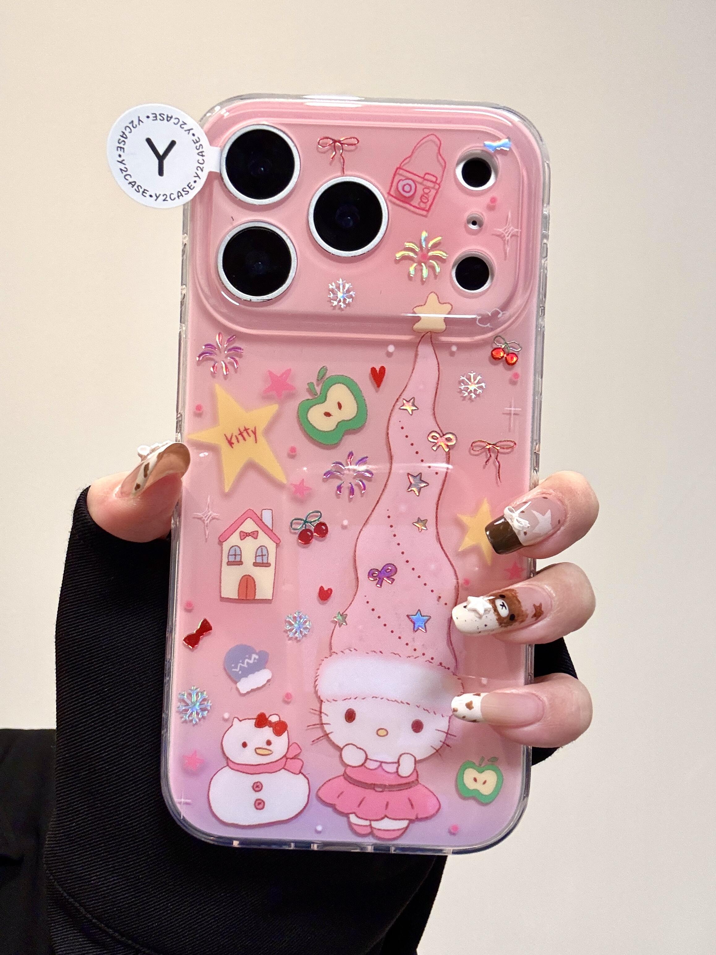 少女心粉帽子长长鎏金KT酱17pro手机壳ins韩系17promax保护iphone15女款16pro双层16卡通iPhone17苹果15pro