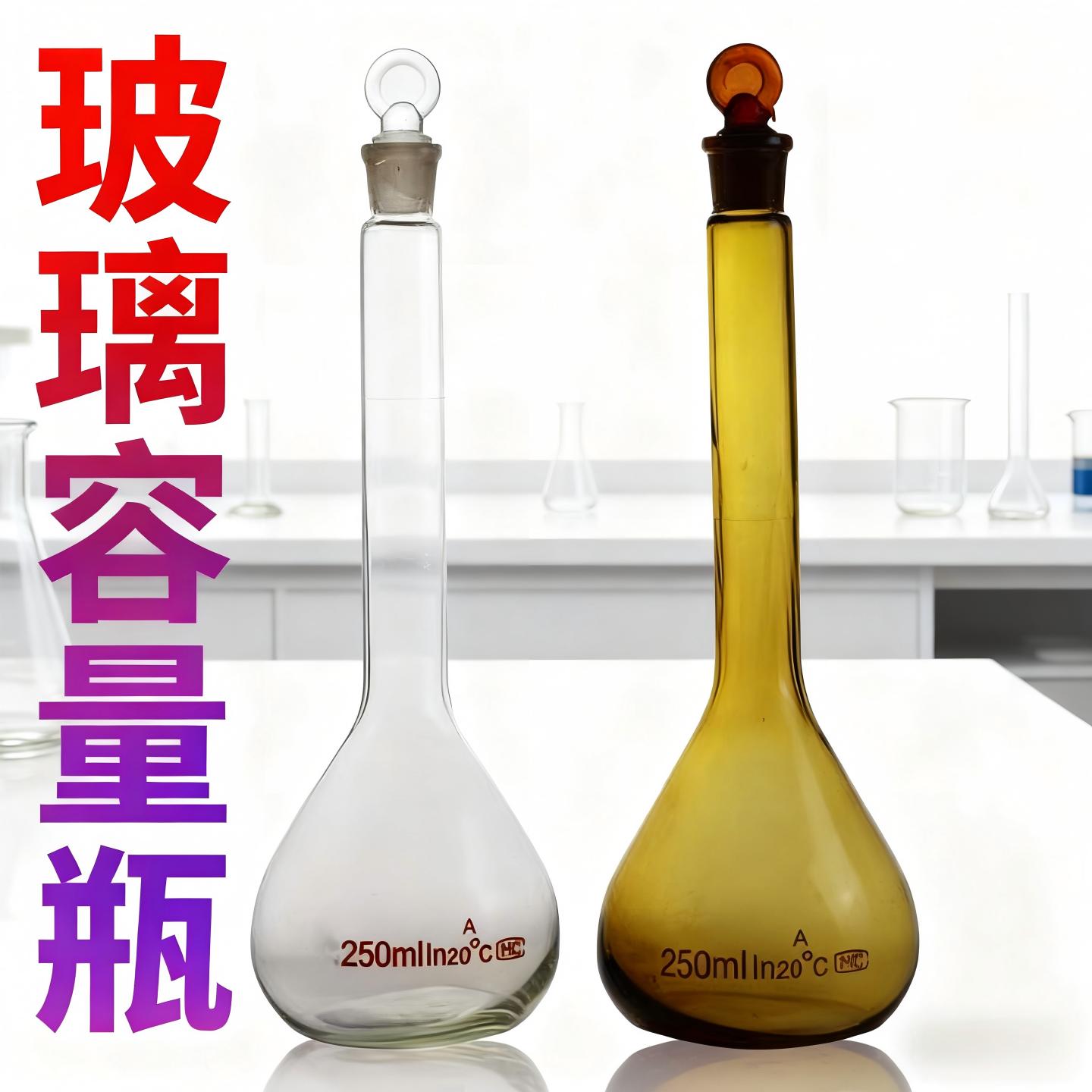 玻璃容量瓶50ml250ml量瓶