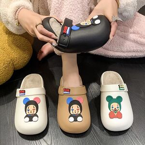 小丑棉拖鞋耐磨包头可爱外穿拖鞋