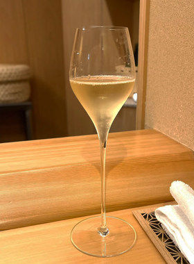 木村硝子新品白葡萄酒杯 轻薄高脚香槟起泡酒杯红酒杯果酒甜酒杯