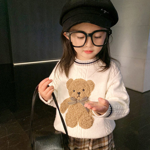 女童毛衣学院风春装儿童宝宝线衣