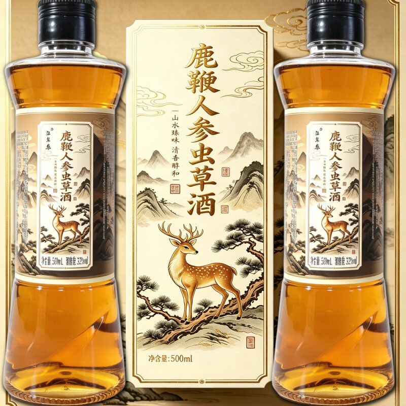 【假一赔十】正宗正品吉林双阳鹿鞭酒人参鹿茸血梅花鹿养生酒滋补