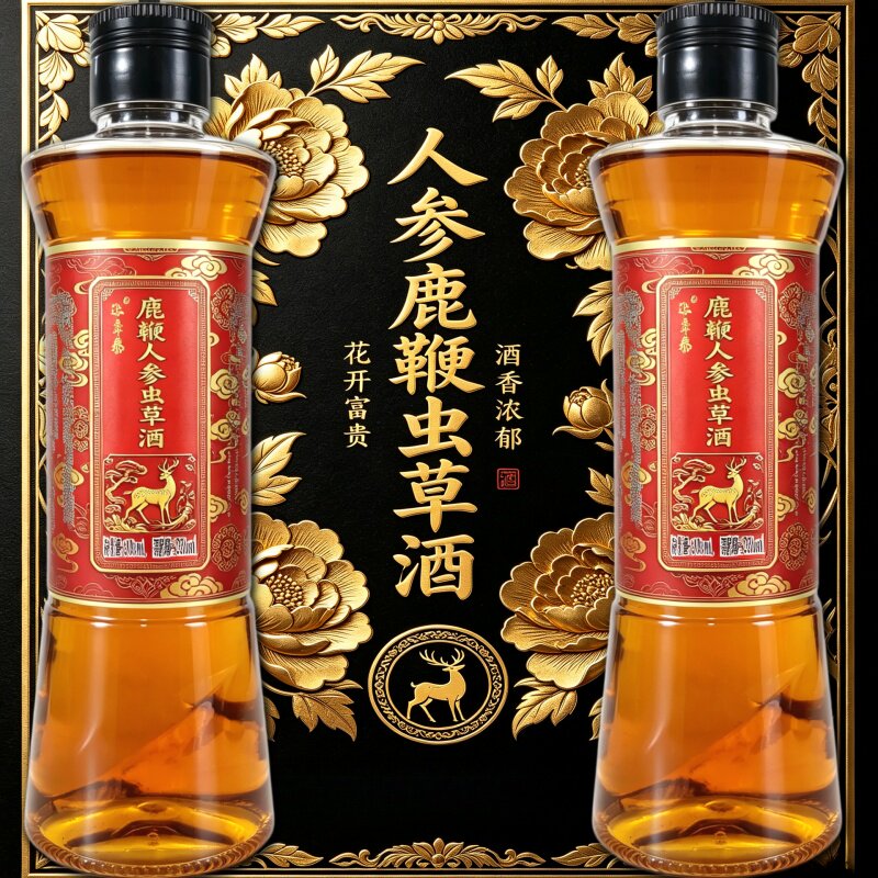 【假一赔十】正宗正品吉林双阳鹿鞭酒人参鹿茸血梅花鹿养生酒滋补