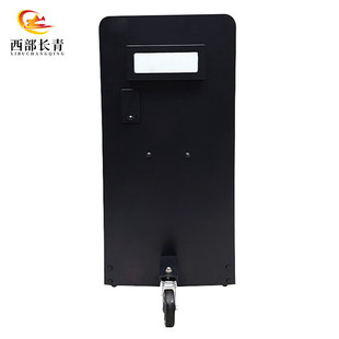 西部长青钢制四级轮式可移动盾牌 带轮可移动大面积防护防弹盾牌