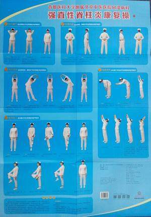 强直性脊柱炎康复操（挂图）首都医科大学附属北京中医医院风湿病科   （规格宽88cm*高123cm） 中国中医药出版社