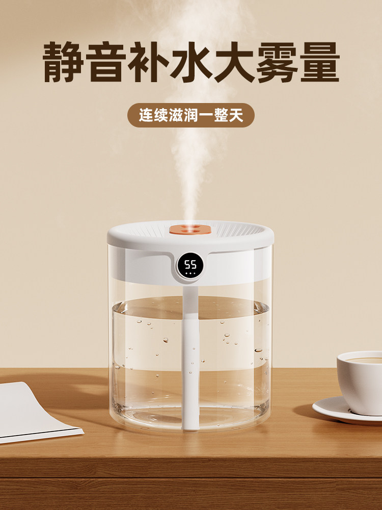 空调加湿器家用静音卧室大容量孕妇婴儿小型办公桌面空气香薰喷雾