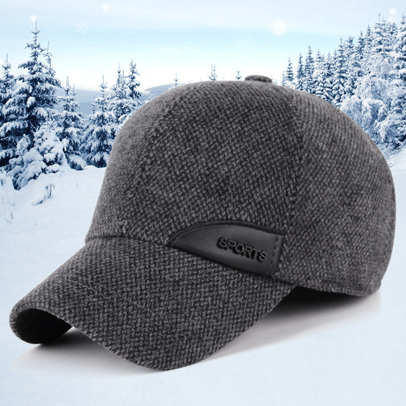 男士棒球帽休闲保暖鸭舌帽男帽子