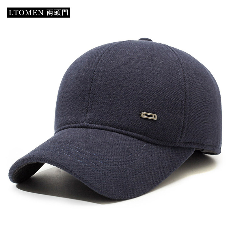 棒球帽男冬季保暖加厚防寒护耳