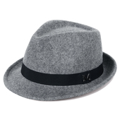 两头门新款 男士 纯羊毛小礼帽中老年秋冬毛呢保暖户外英伦爵士帽子